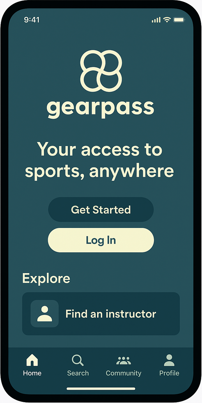 GearPass App Screen